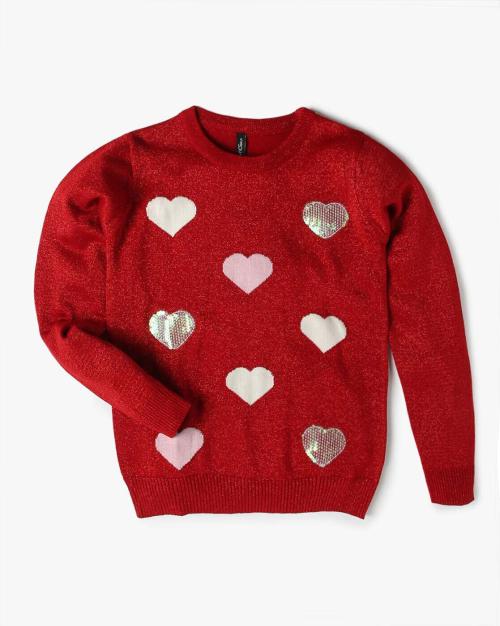 Embellished Round-Neck Sweatshirt